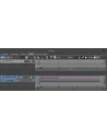 Ventana Story de MotionBuilder con una pista de personaje con un clip de caminata y su línea de tiempo