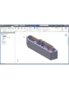 Pestaña CAM de Inventor con fresado 2D y 3D, navegador de operaciones y trayectorias sobre una pieza