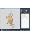 AutoCAD Map 3D: Administrador de visualización con grupos de capas de zonas sobre un mapa