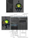 Outliner y ventana Render Setup de Maya con capas de render, colecciones y overrides sobre un personaje